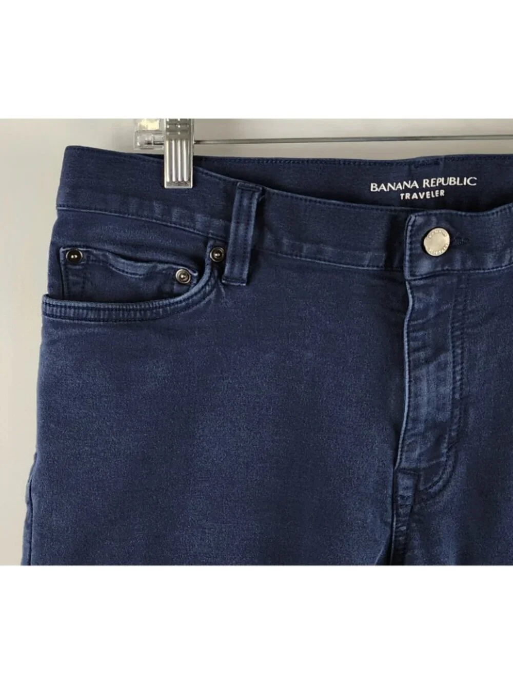 Banana Republic Pants Mens 34x31 Navy Blue The Traveler Slim Fit